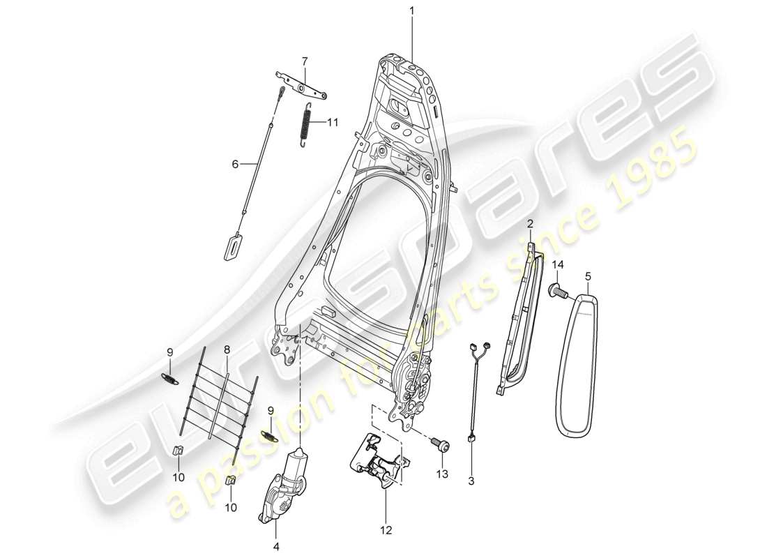 a part diagram from the porsche boxster parts catalogue