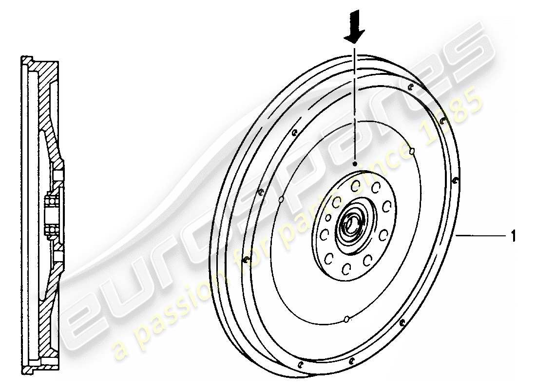 a part diagram from the porsche 2000 (refurbished and exchange catalogue) parts catalogue