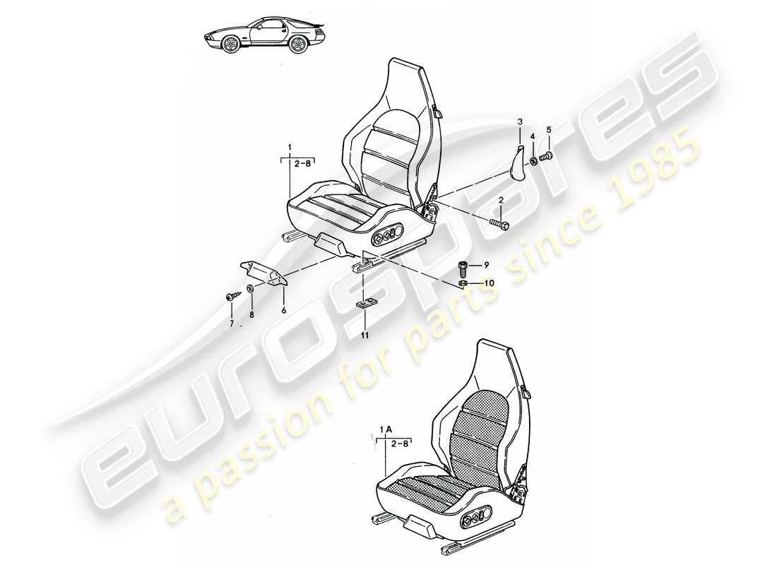 VIEW PARTS DIAGRAMS FROM THE PORSCHE ACCESSORIES AND TEQUIPMENT PARTS CATALOGUE a part diagram from the porsche accessories and tequipment parts catalogue