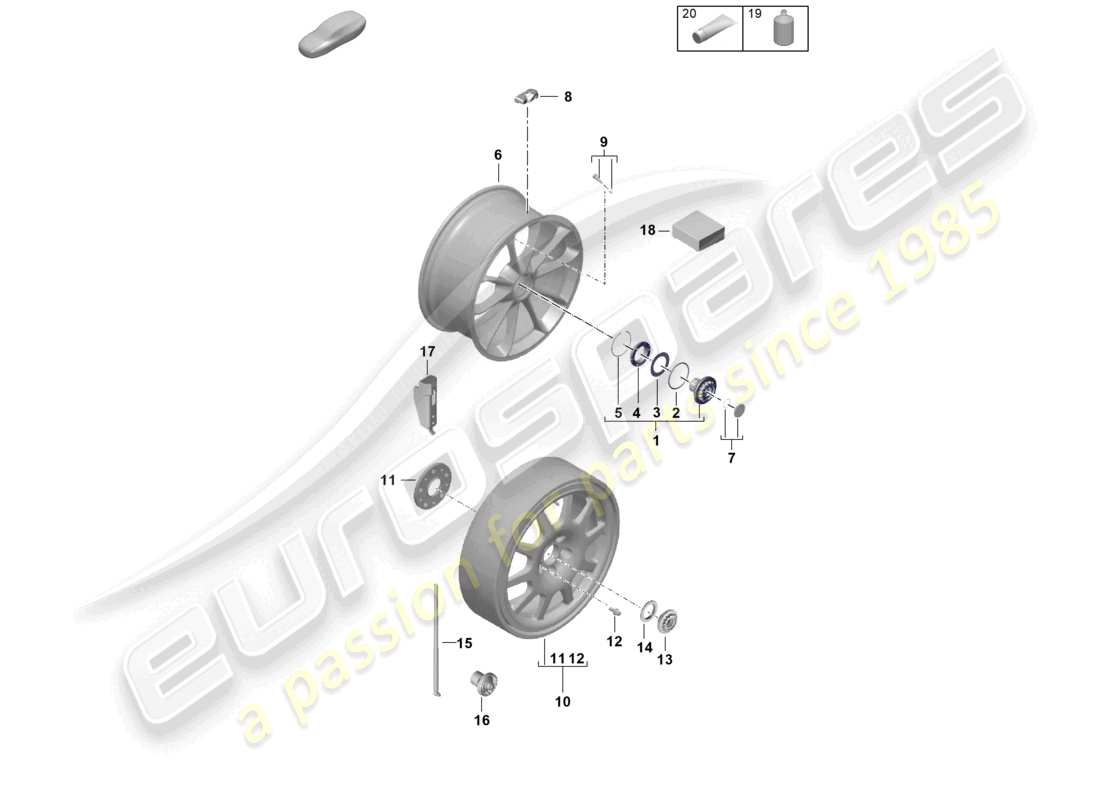part diagram containing part number 992 601 119 a