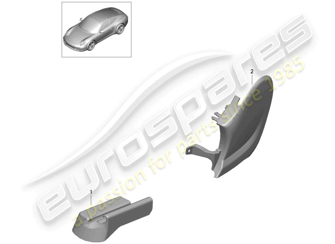 a part diagram from the porsche 2015 (991-1) parts catalogue