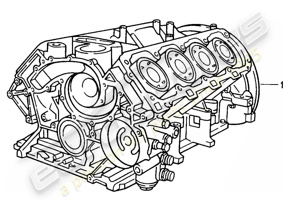 a part diagram from the porsche 2011 (refurbished and exchange catalogue) parts catalogue