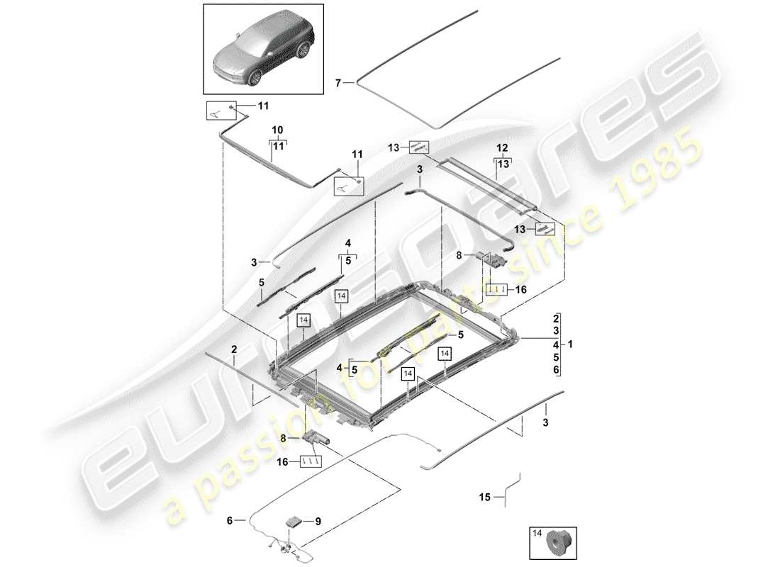 part diagram containing part number pac898994