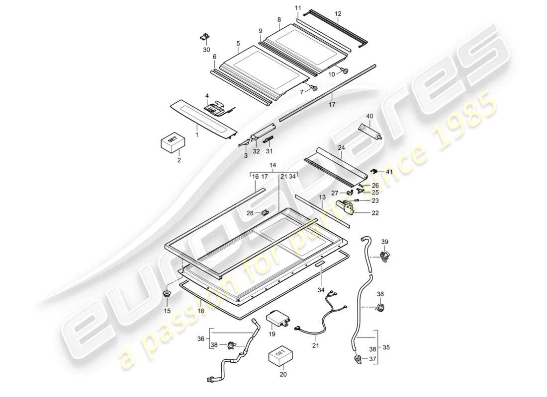 VIEW PARTS DIAGRAMS FROM THE PORSCHE CAYENNE PARTS CATALOGUE a part diagram from the porsche cayenne parts catalogue