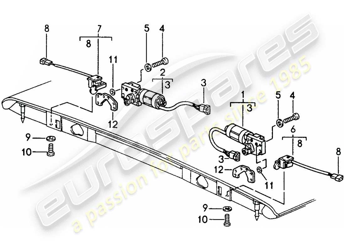 VIEW PARTS DIAGRAMS FROM THE PORSCHE 993 PARTS CATALOGUE a part diagram from the porsche 993 parts catalogue