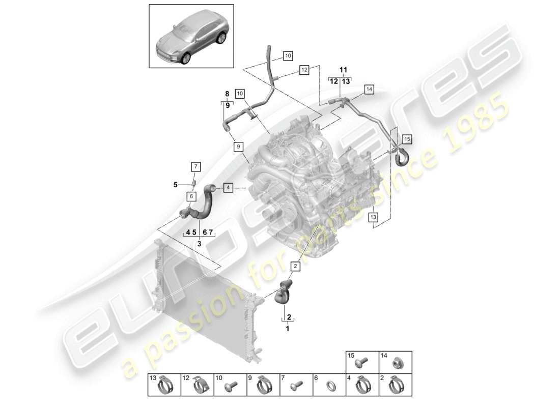 part diagram containing part number 95b121064a
