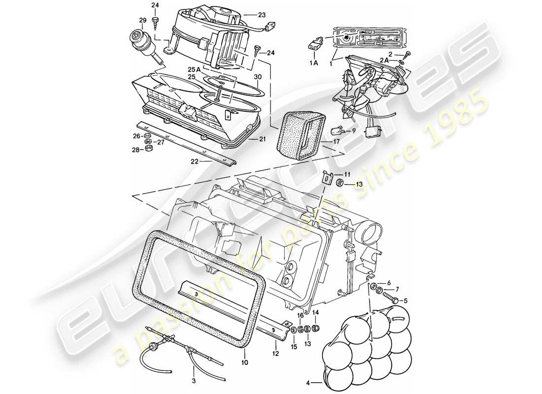 a part diagram from the porsche 1983 (928) parts catalogue