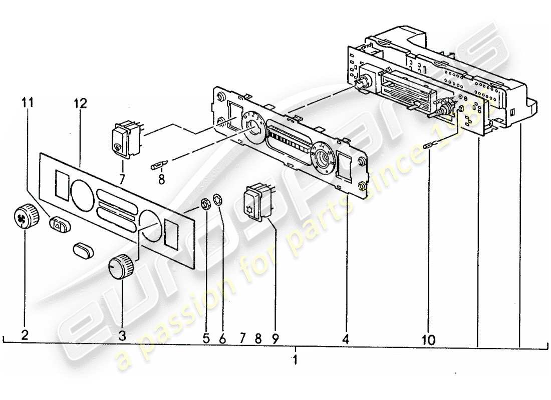 VIEW PARTS DIAGRAMS FROM THE PORSCHE 944 PARTS CATALOGUE a part diagram from the porsche 944 parts catalogue