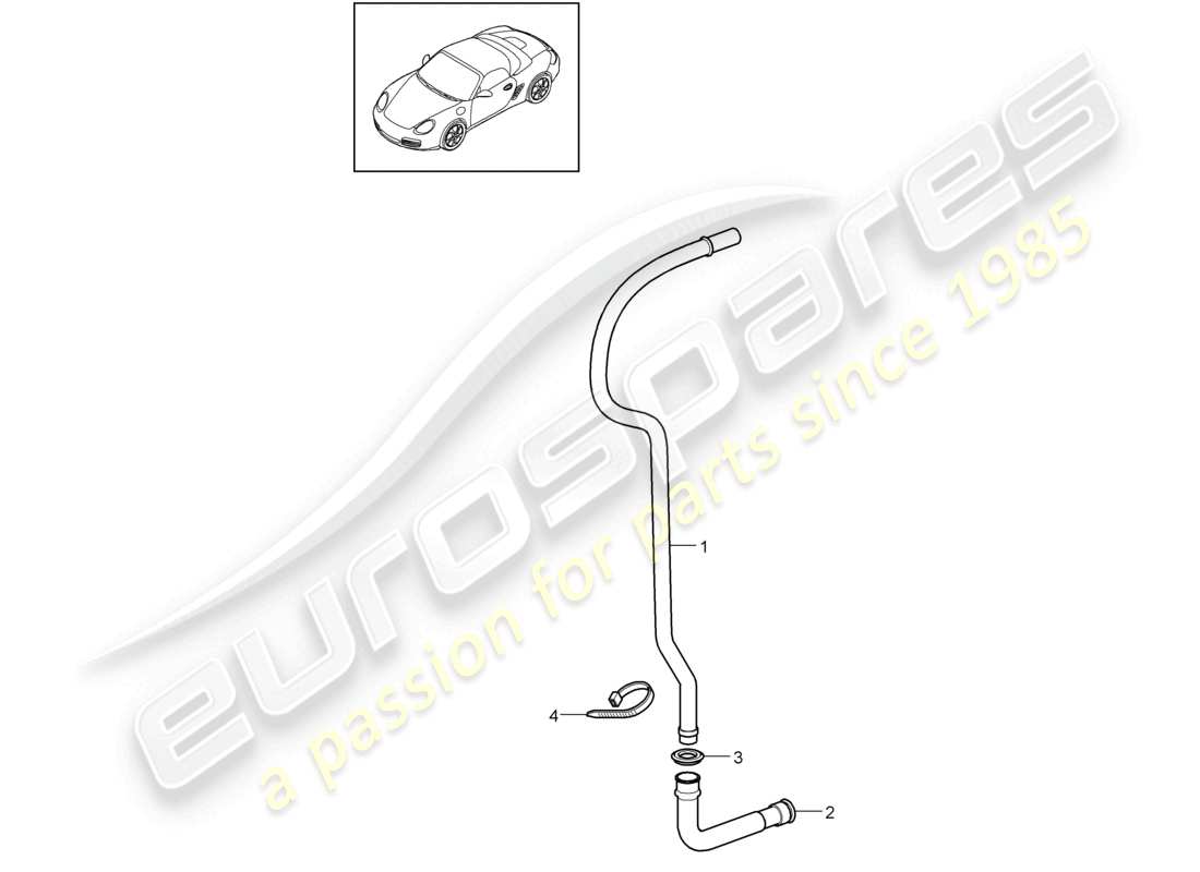a part diagram from the porsche boxster parts catalogue