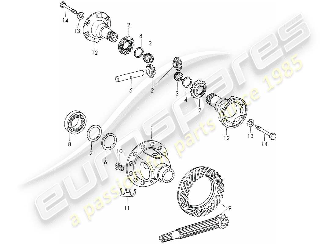 VIEW PARTS DIAGRAMS FROM THE PORSCHE 911 PARTS CATALOGUE a part diagram from the porsche 911 parts catalogue