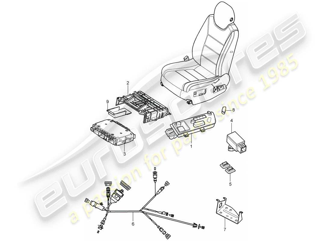 VIEW PARTS DIAGRAMS FROM THE PORSCHE CAYENNE PARTS CATALOGUE a part diagram from the porsche cayenne parts catalogue