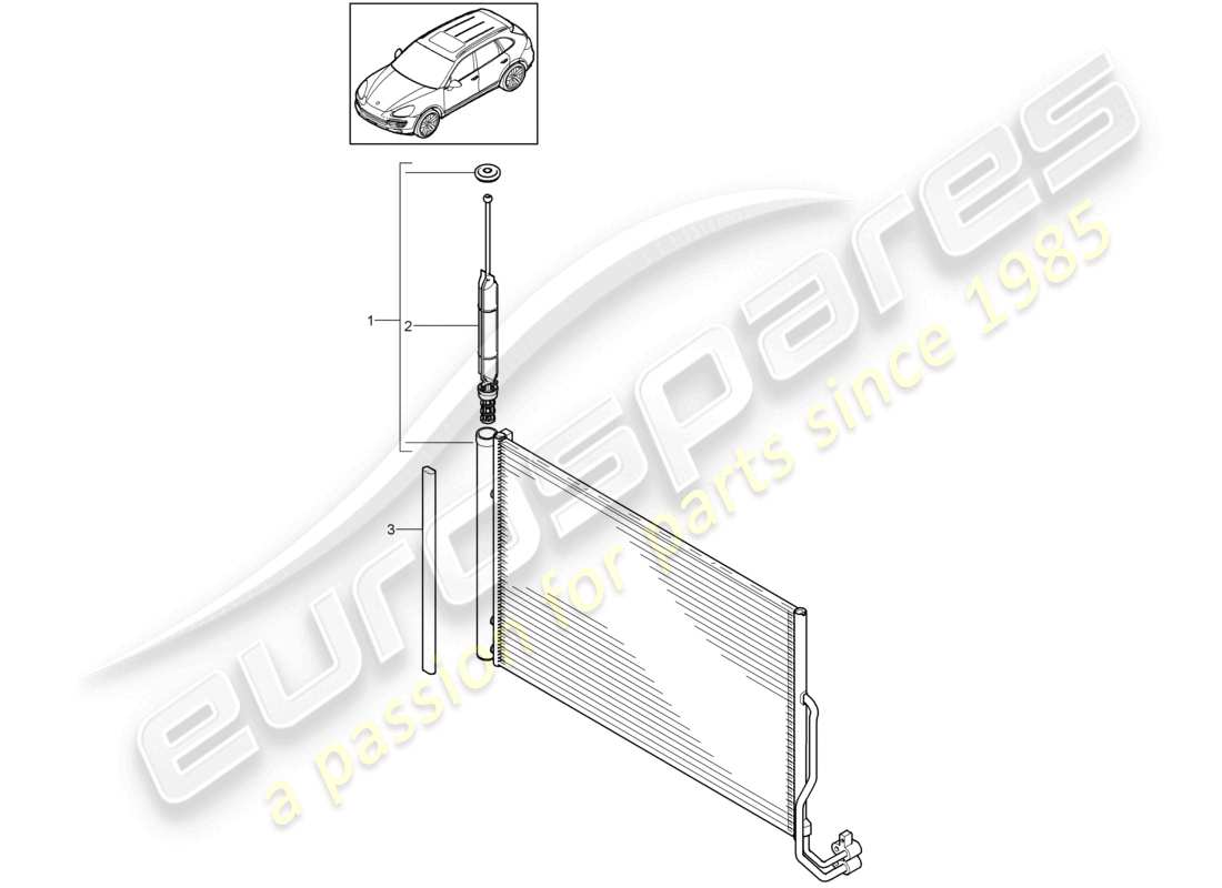 VIEW PARTS DIAGRAMS FROM THE PORSCHE CAYENNE PARTS CATALOGUE a part diagram from the porsche cayenne parts catalogue