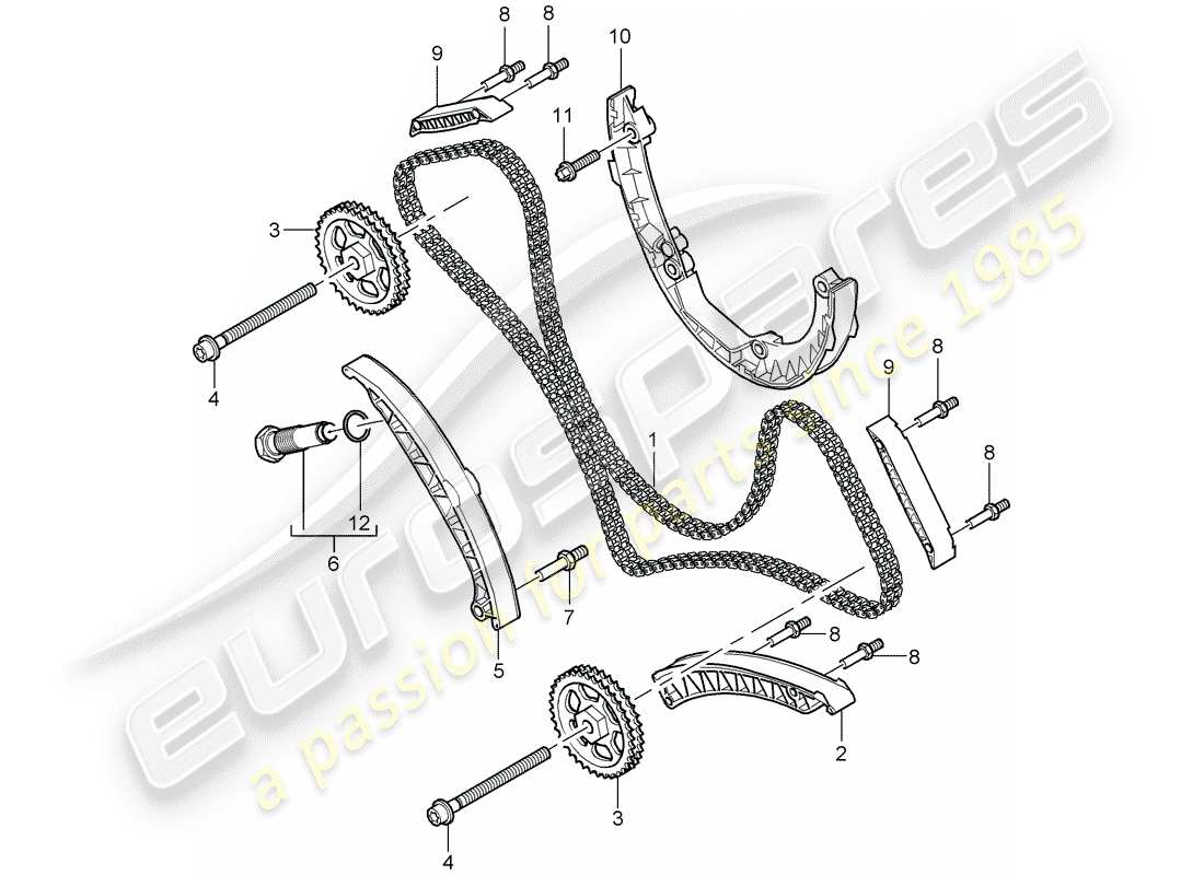 a part diagram from the porsche cayenne parts catalogue