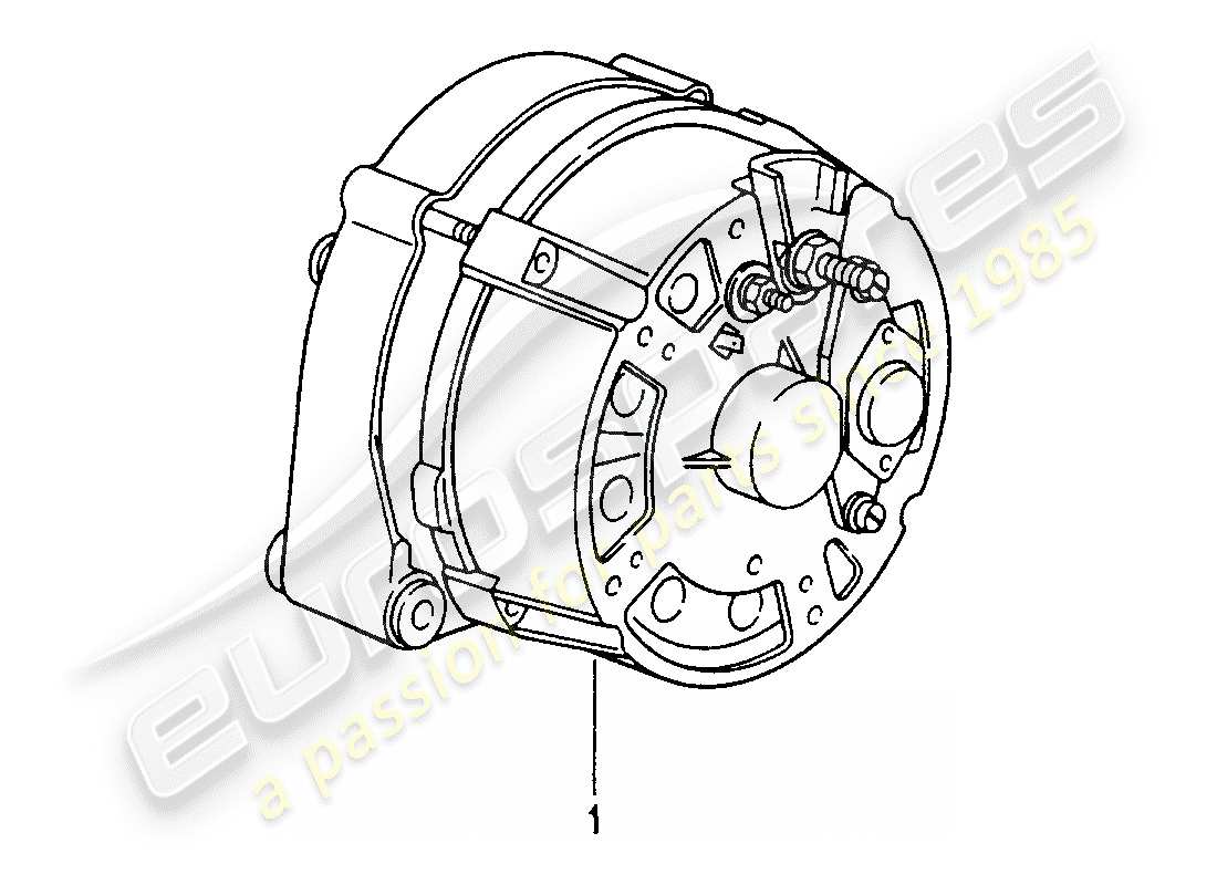 a part diagram from the porsche 1992 (refurbished and exchange catalogue) parts catalogue