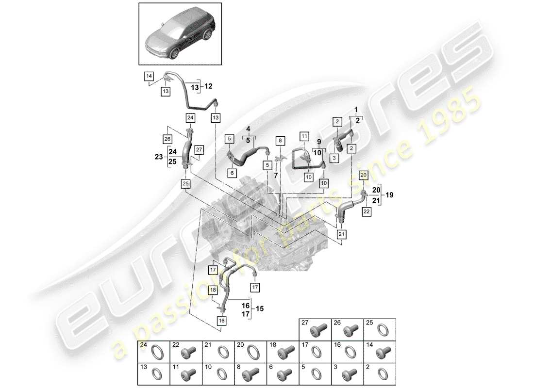 part diagram containing part number pab145140