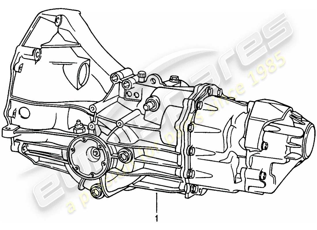 a part diagram from the porsche 2008 (refurbished and exchange catalogue) parts catalogue