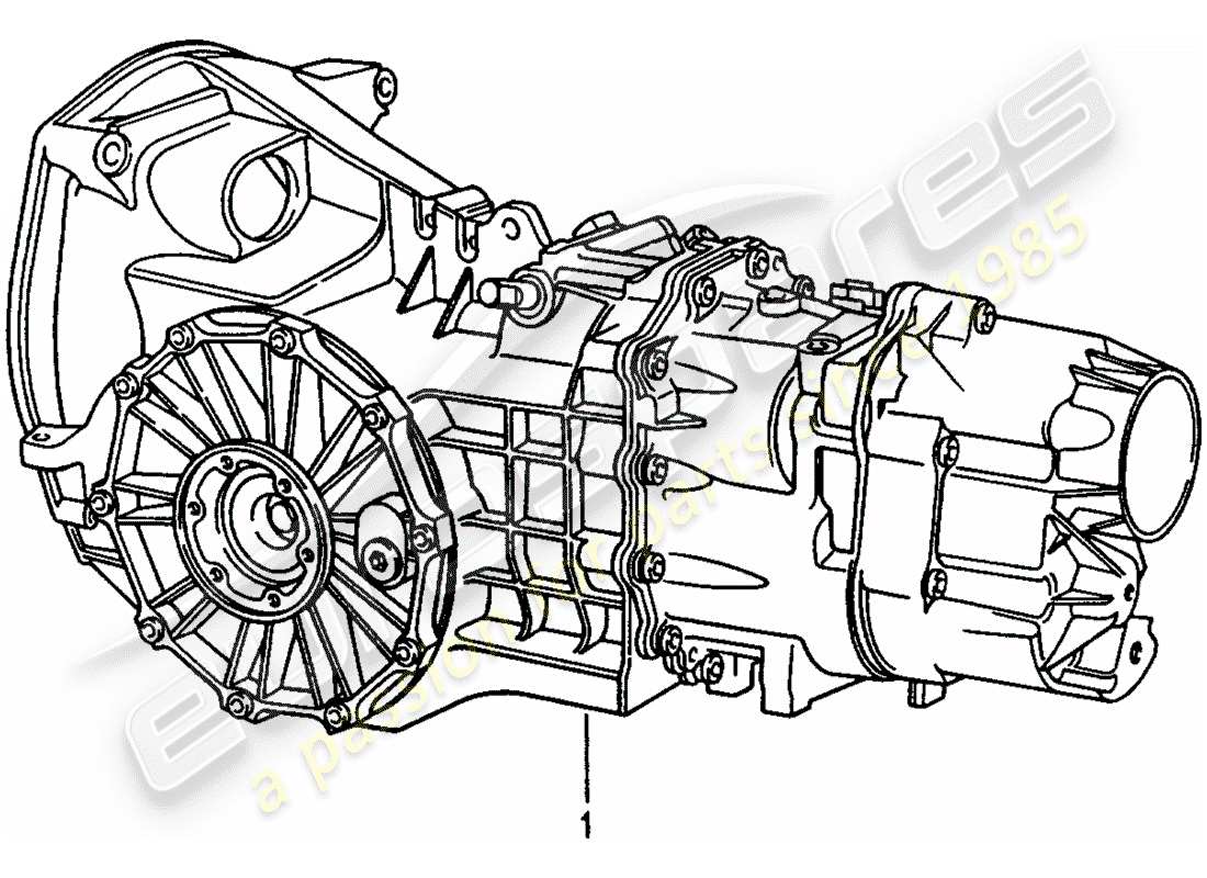 a part diagram from the porsche 1990 (refurbished and exchange catalogue) parts catalogue
