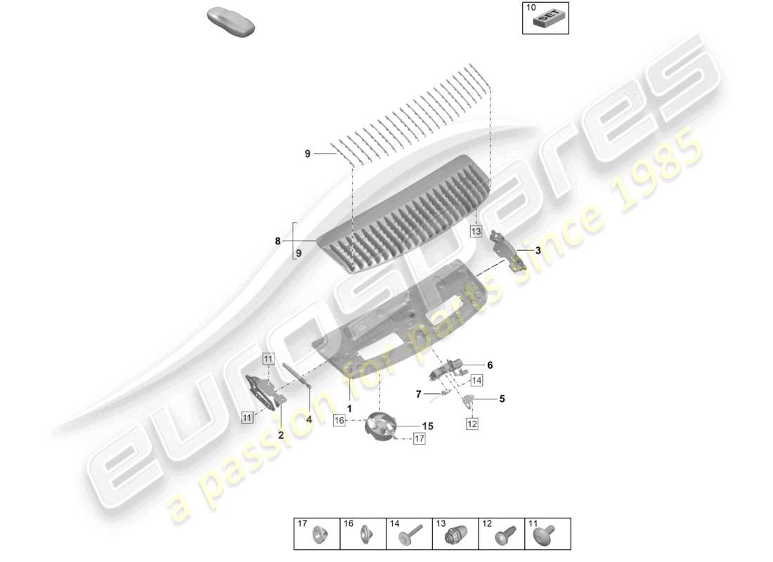 part diagram containing part number 992898070a