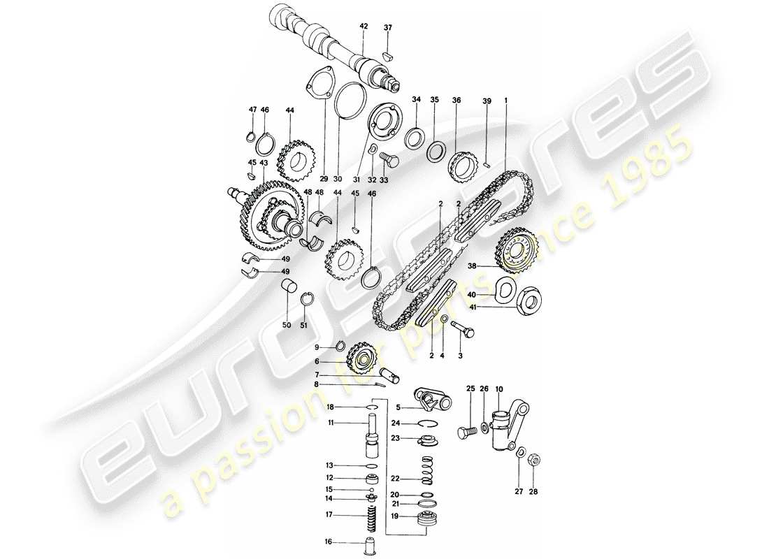 a part diagram from the porsche 914 parts catalogue