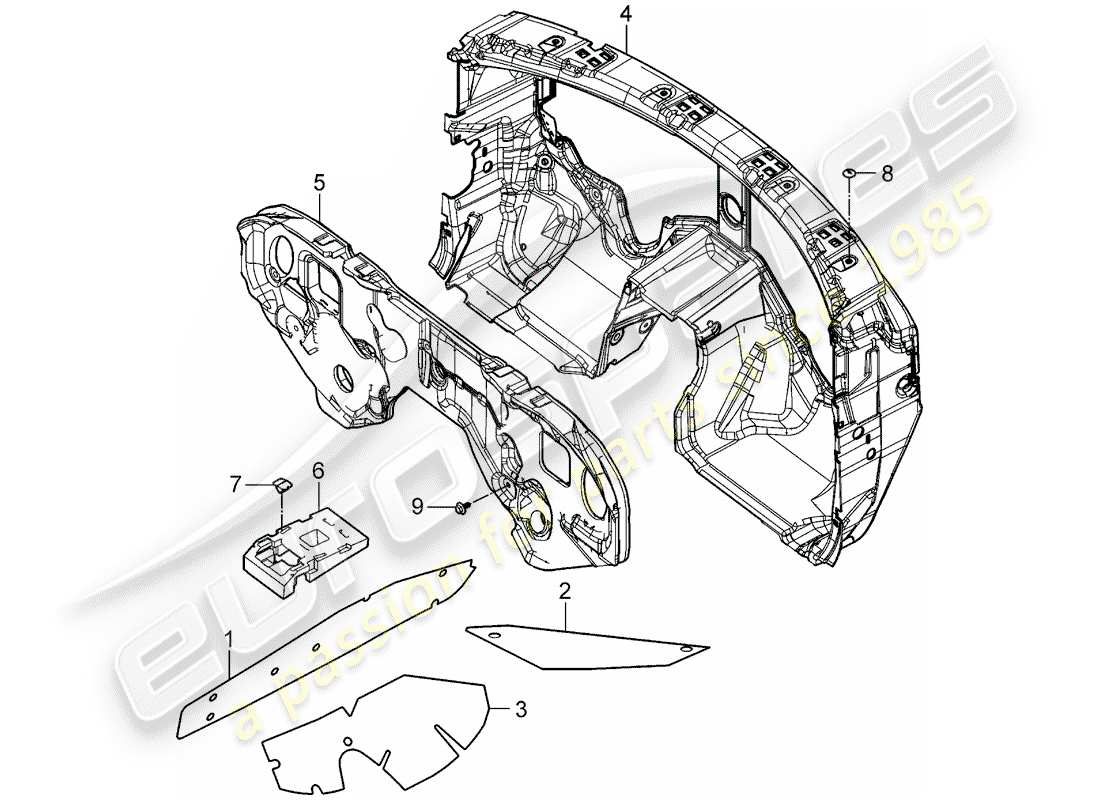 VIEW PARTS DIAGRAMS FROM THE PORSCHE CAYENNE PARTS CATALOGUE a part diagram from the porsche cayenne parts catalogue