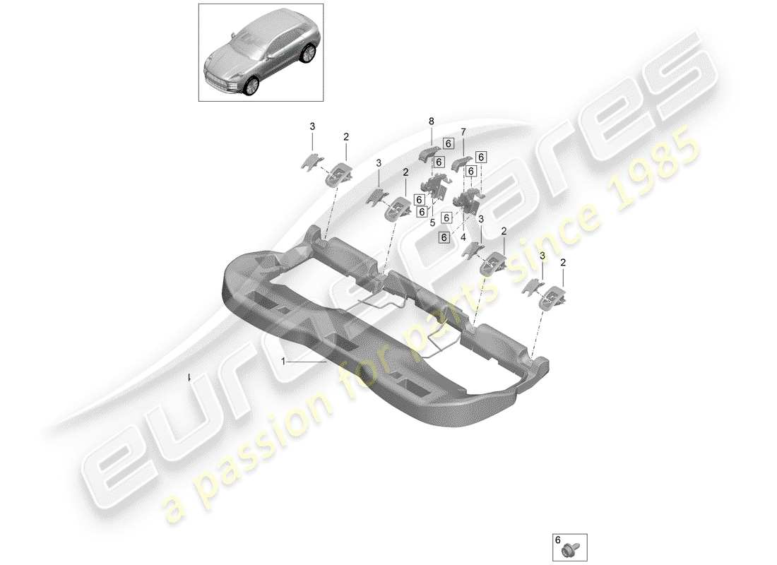 part diagram containing part number 95b886185