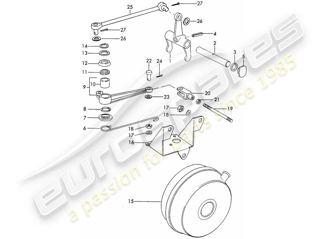 a part diagram from the porsche 1969 (911/912) parts catalogue