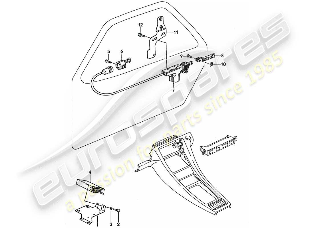 a part diagram from the porsche 928 parts catalogue