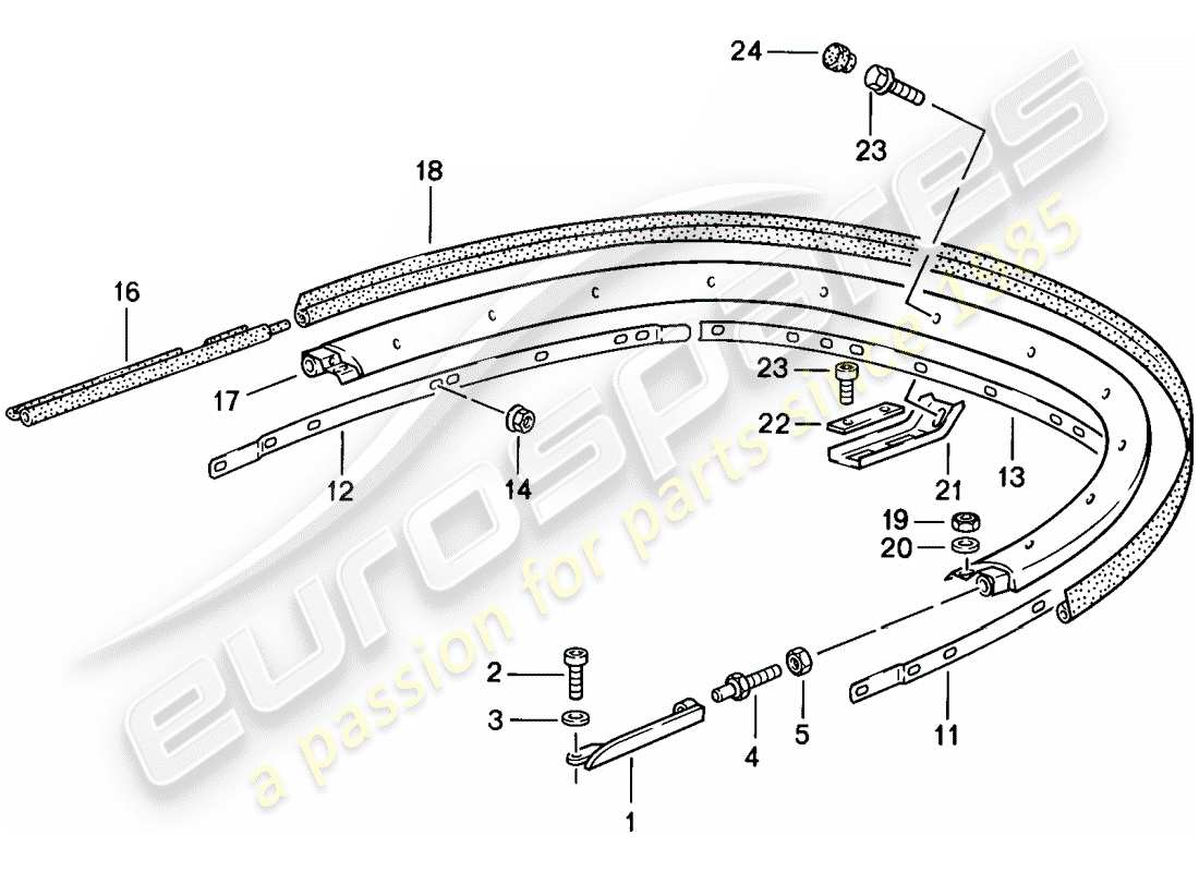 a part diagram from the porsche 1987 (911) parts catalogue