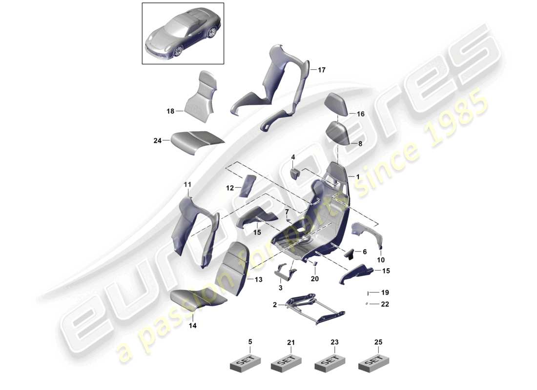 VIEW PARTS DIAGRAMS FROM THE PORSCHE 991 PARTS CATALOGUE a part diagram from the porsche 991 parts catalogue