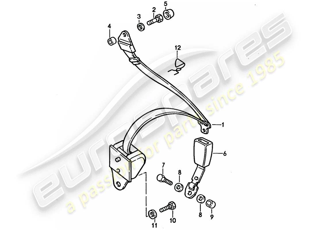 a part diagram from the porsche 1994 (928) parts catalogue