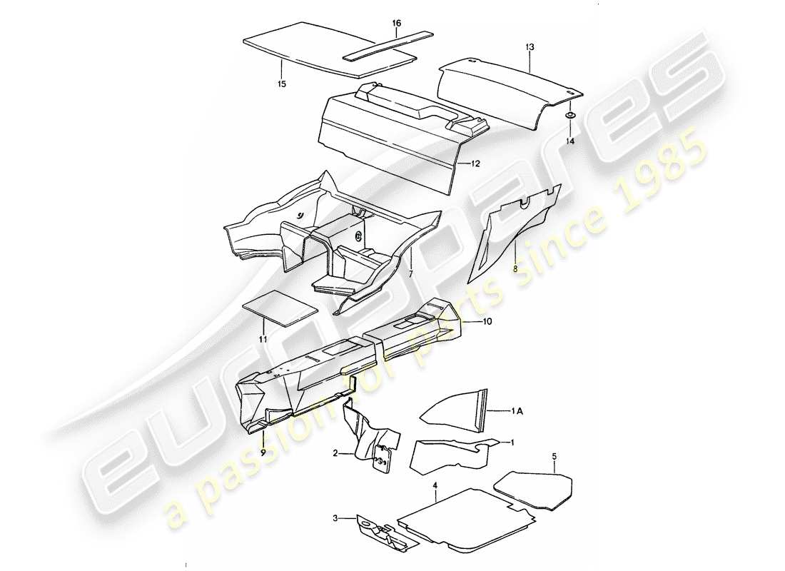 a part diagram from the porsche 964 parts catalogue
