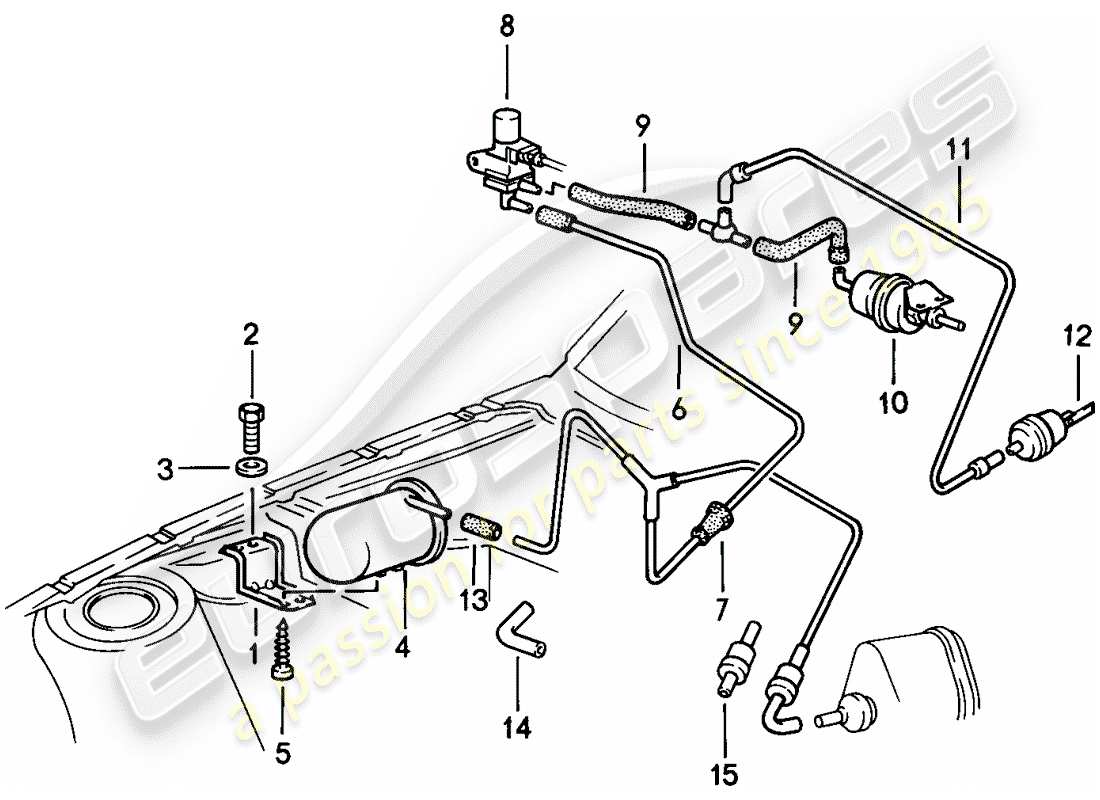 a part diagram from the porsche 1982 (944) parts catalogue