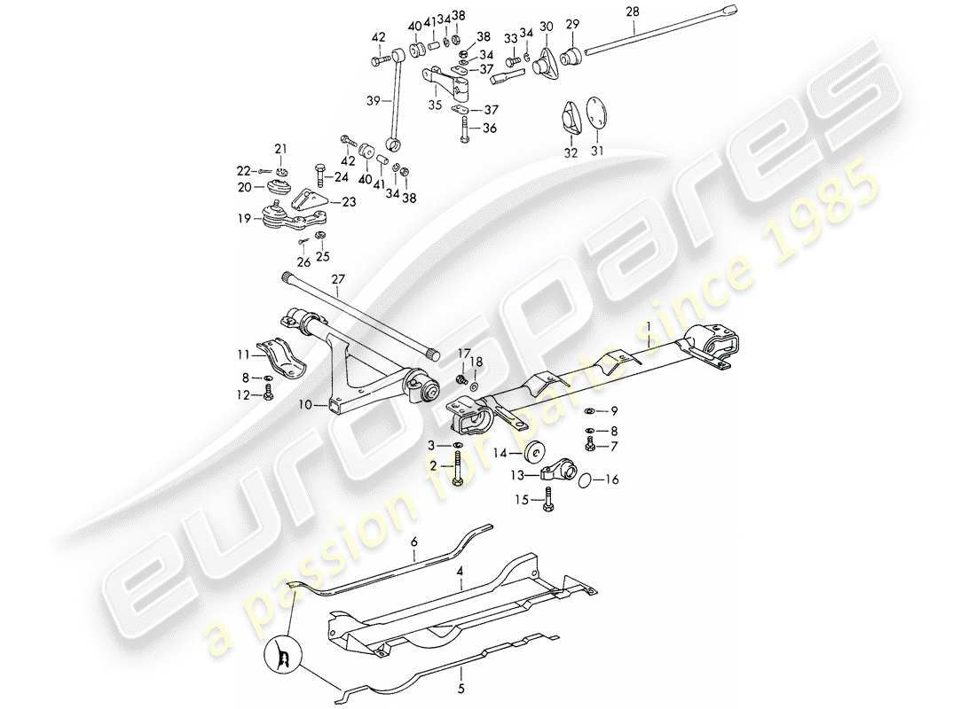 porsche 1965 (911/912) front axle - stabilizer - - d - mj 1968>> - mj 1968 part diagram