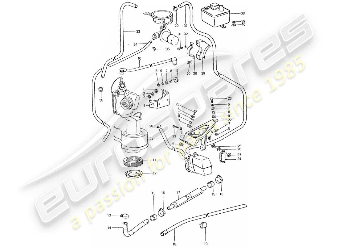 porsche 1977 (911) heater - lines - accessories - d >> - mj 1976 part diagram