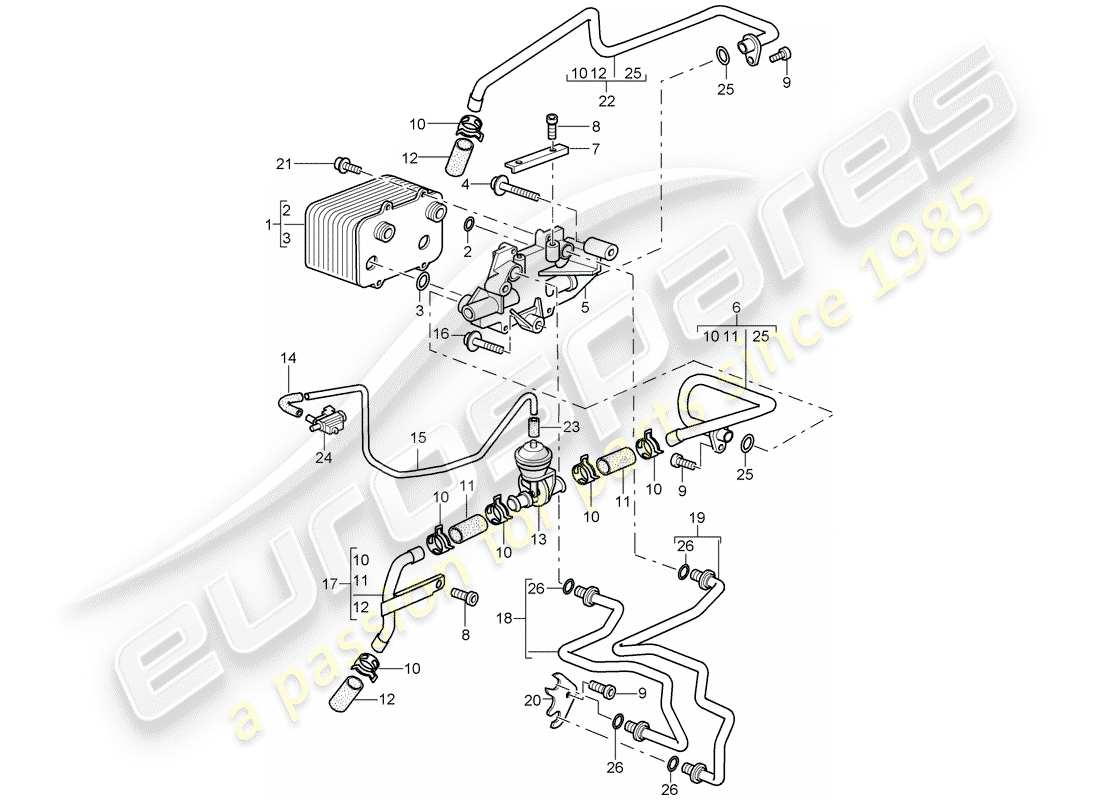 porsche 2007 (987 boxster) tiptronic part diagram