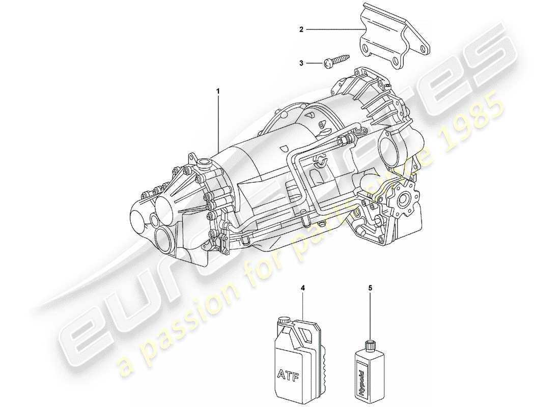 porsche 2007 (997-1) tiptronic part diagram