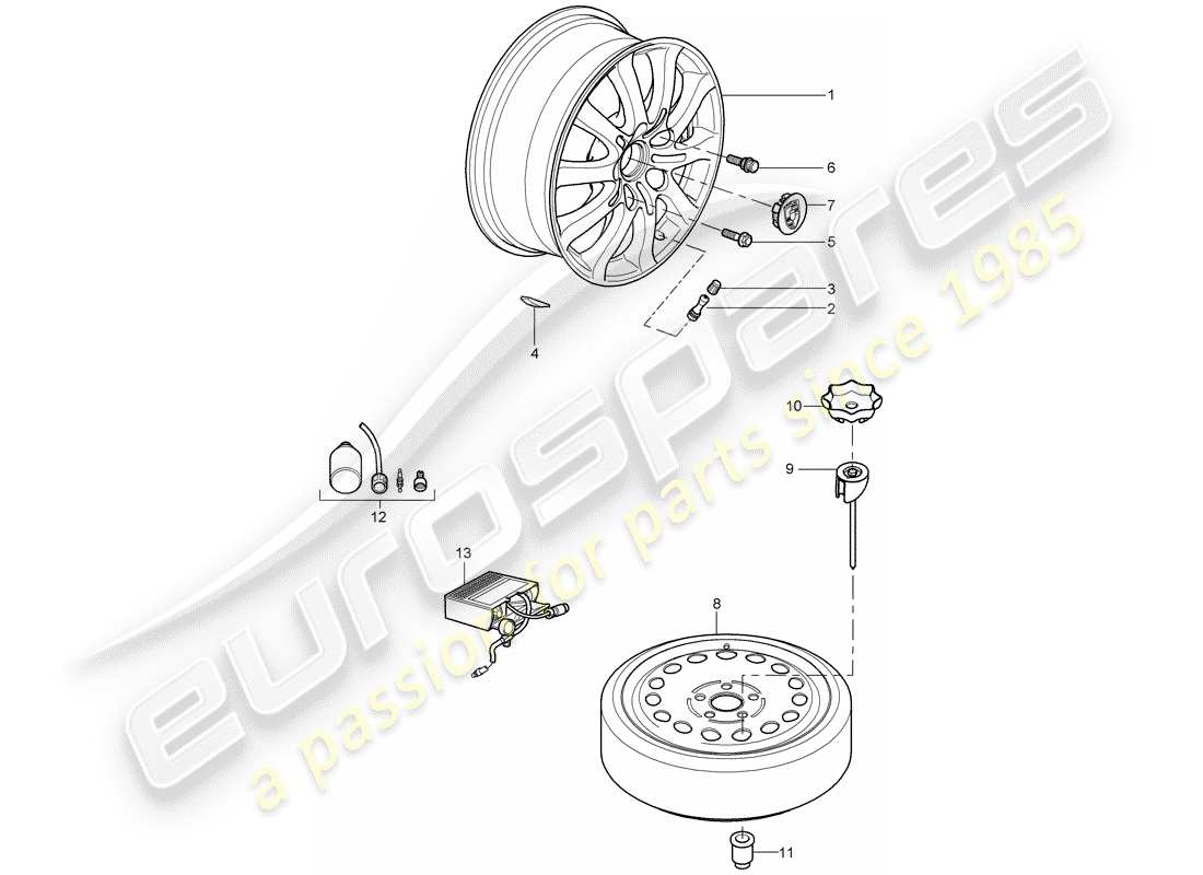 part diagram containing part number 95536105730