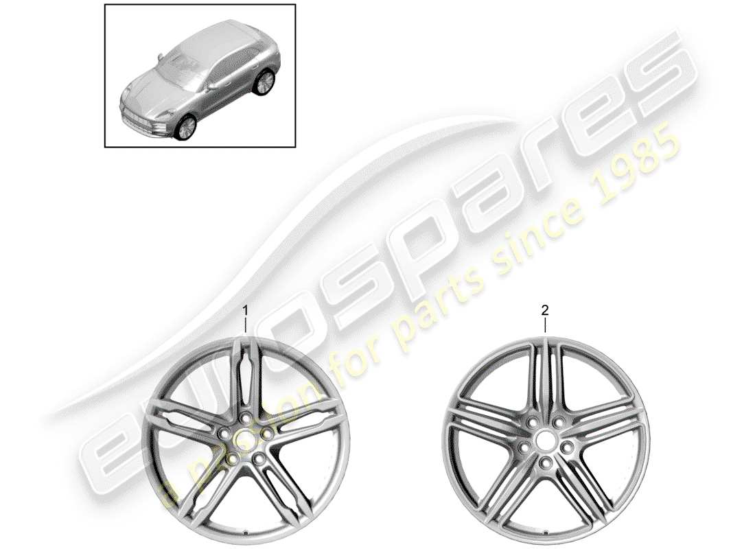 a part diagram from the porsche macan parts catalogue