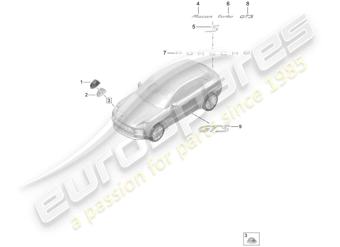 part diagram containing part number 95b853675l