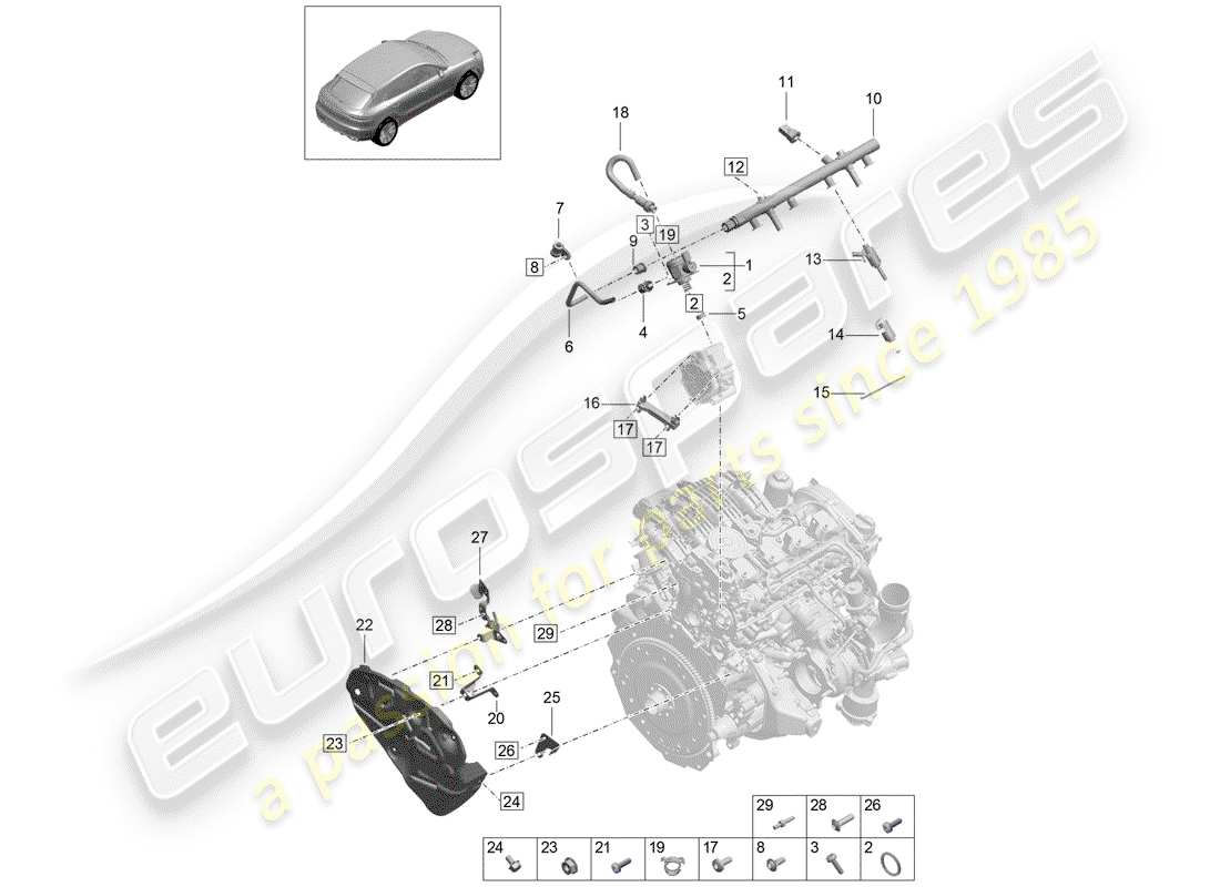 part diagram containing part number pac133986a