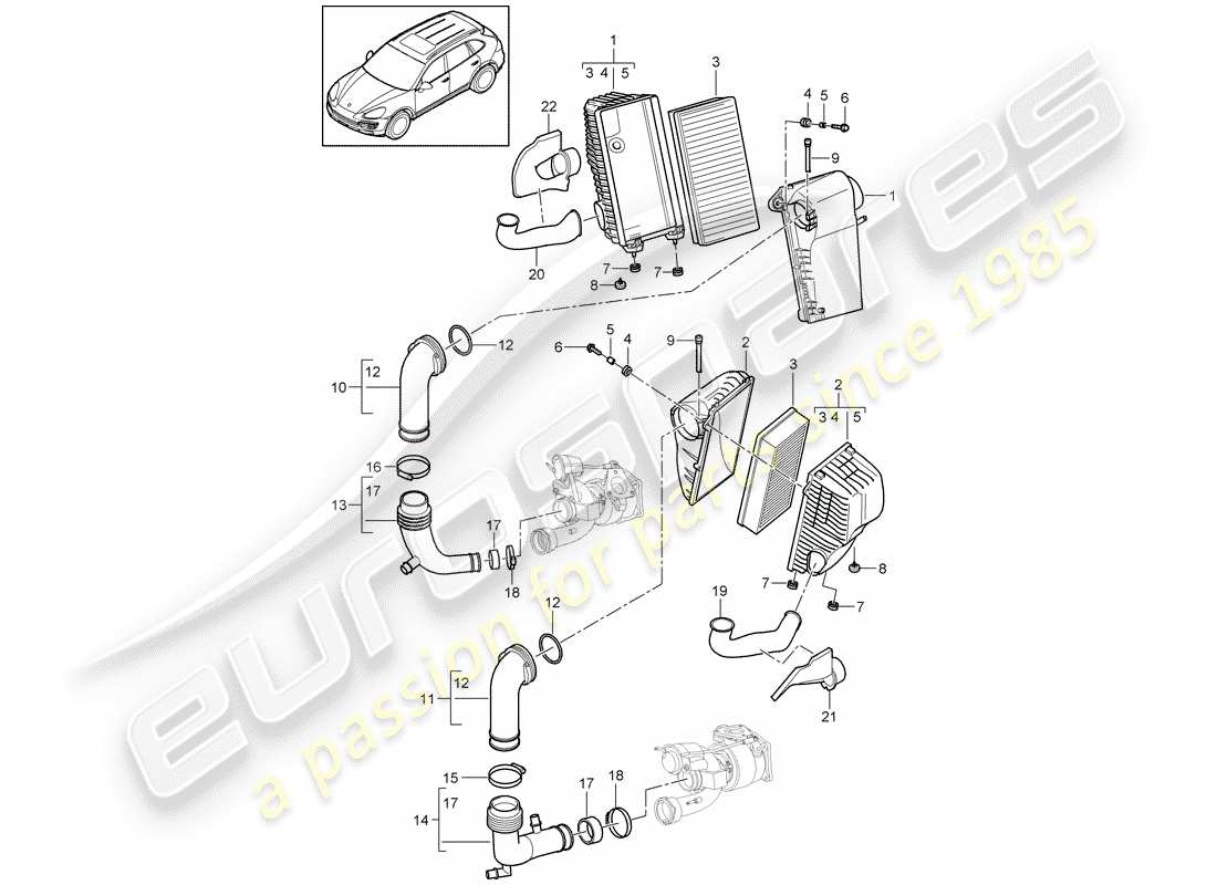 part diagram containing part number 95811076900