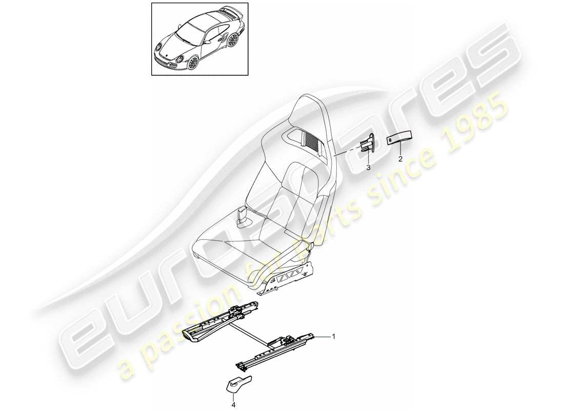 a part diagram from the porsche 997 parts catalogue