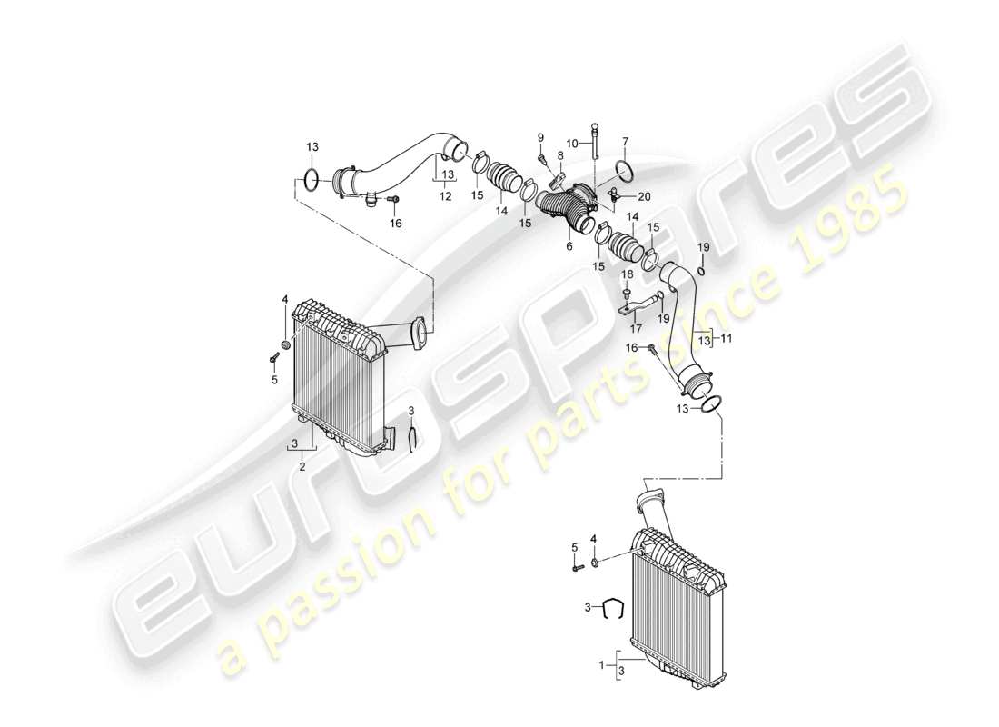 VIEW PARTS DIAGRAMS FROM THE PORSCHE CAYENNE PARTS CATALOGUE a part diagram from the porsche cayenne parts catalogue