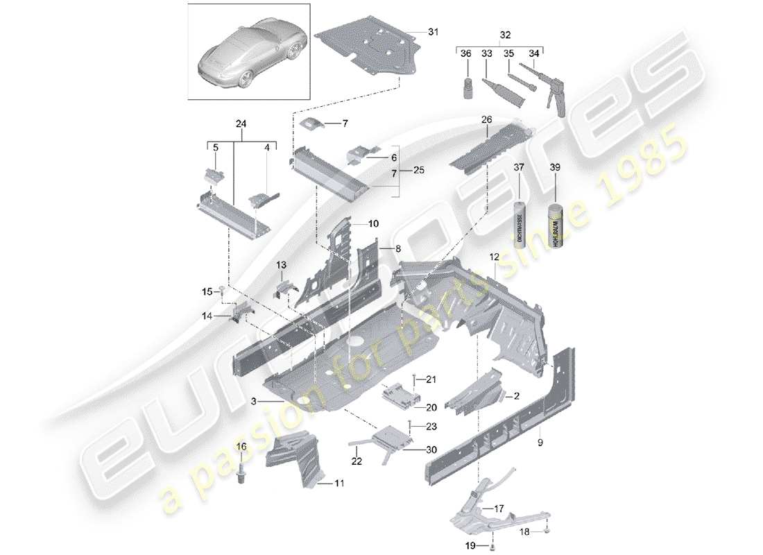 part diagram containing part number 99150136700