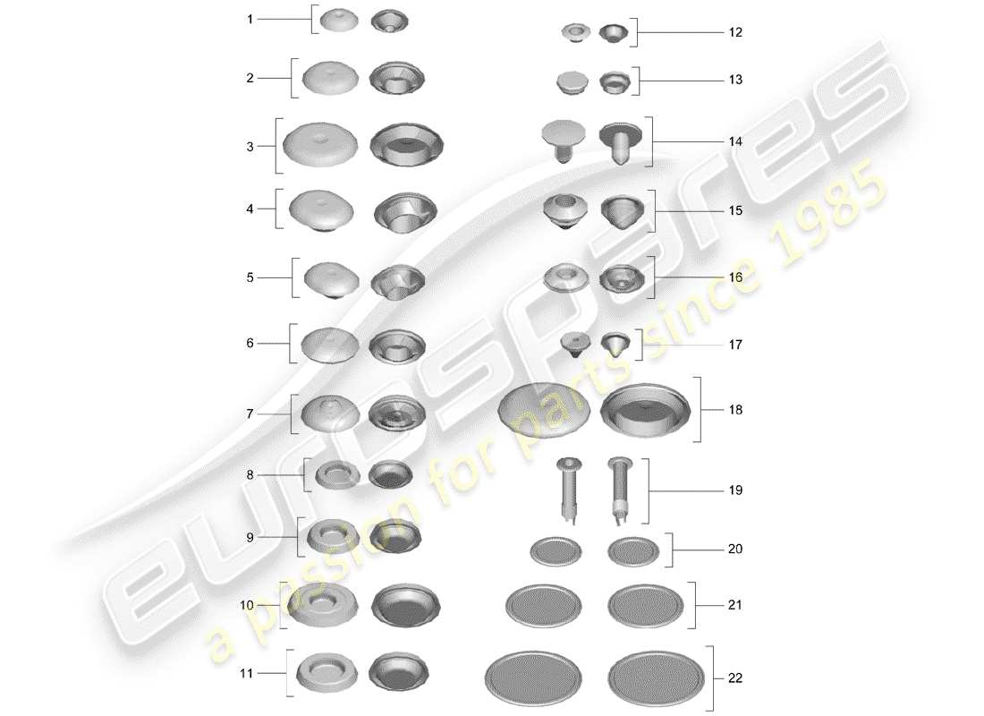 a part diagram from the porsche 2017 (991-2) parts catalogue