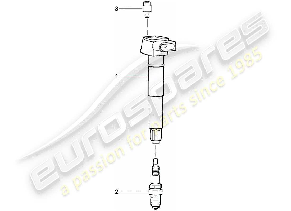 a part diagram from the porsche 2003 (cayenne e1 9pa) parts catalogue