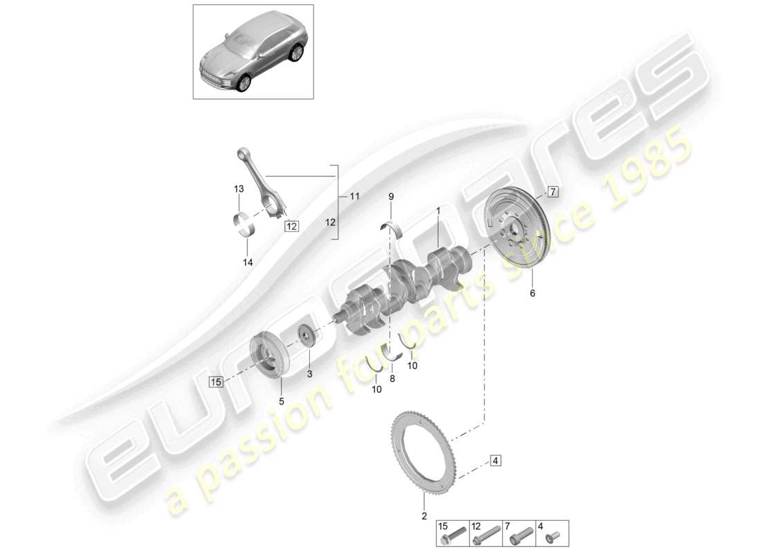 part diagram containing part number pab105243