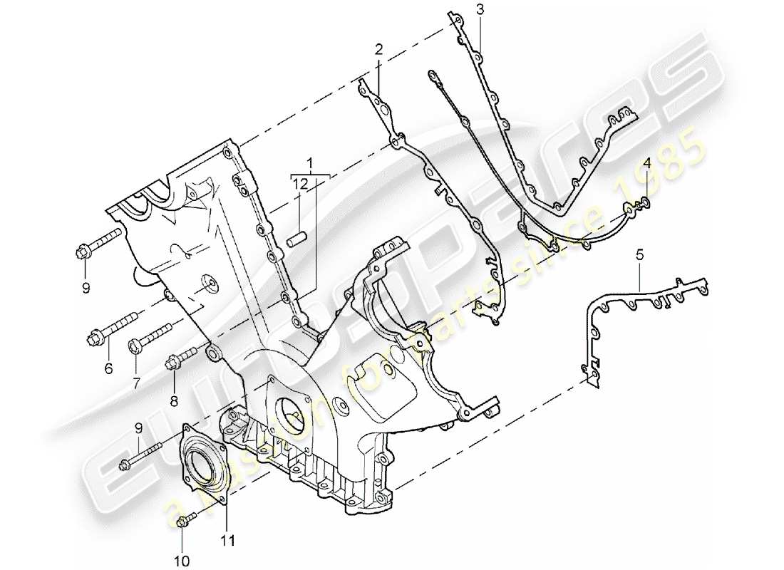 VIEW PARTS DIAGRAMS FROM THE PORSCHE CAYENNE PARTS CATALOGUE a part diagram from the porsche cayenne parts catalogue