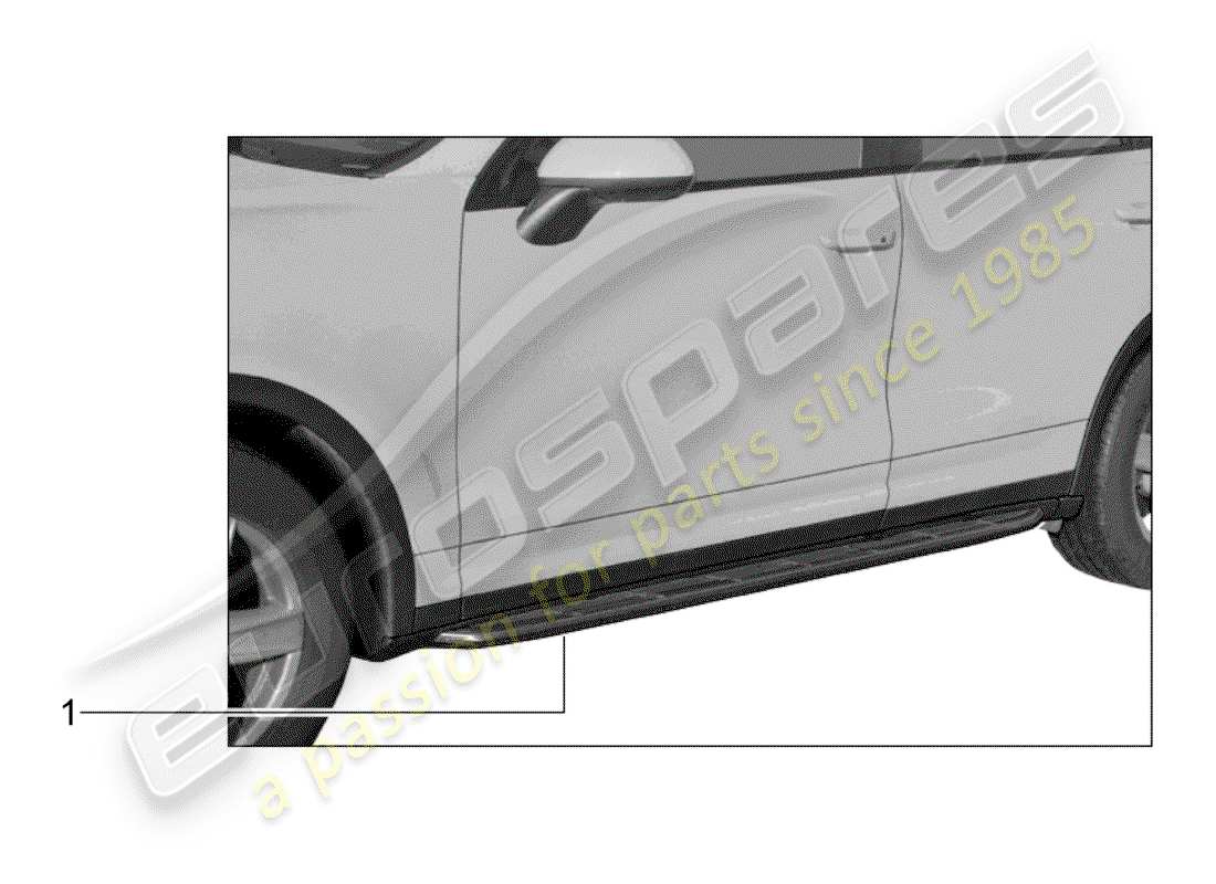 a part diagram from the porsche 2015 (tequipment cayenne) parts catalogue
