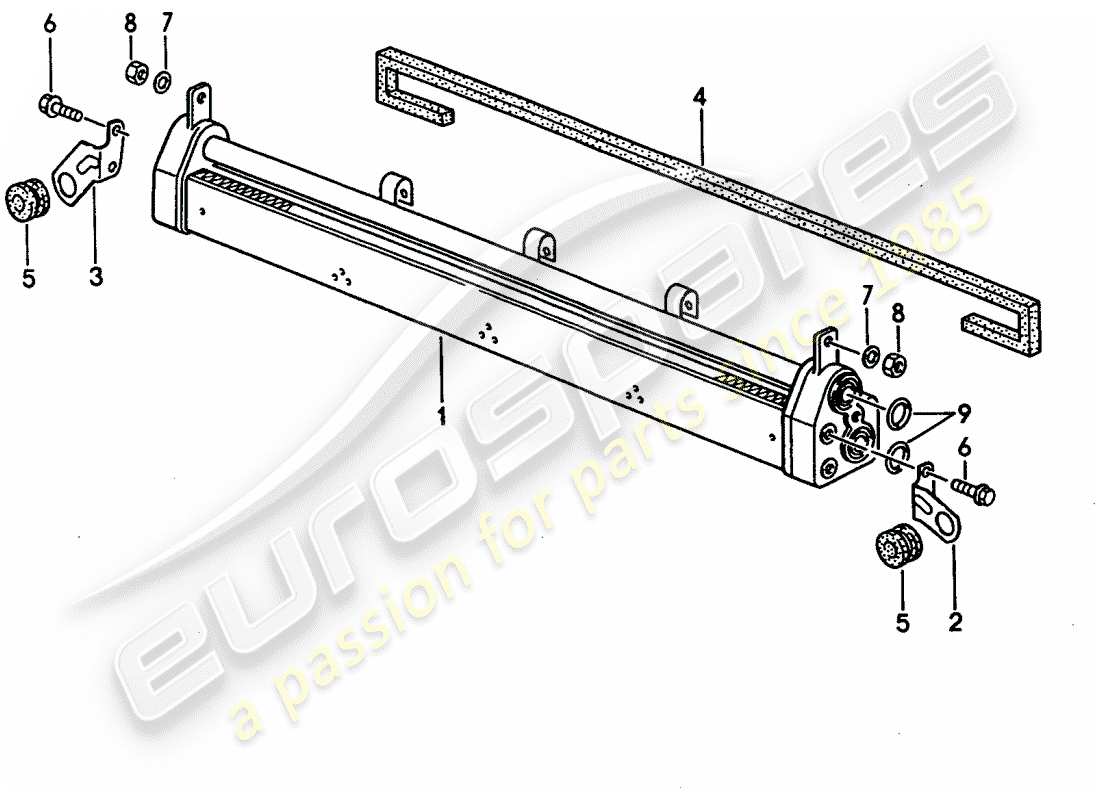 a part diagram from the porsche 1992 (928) parts catalogue
